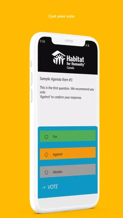 AGM eVoting App Screenshots