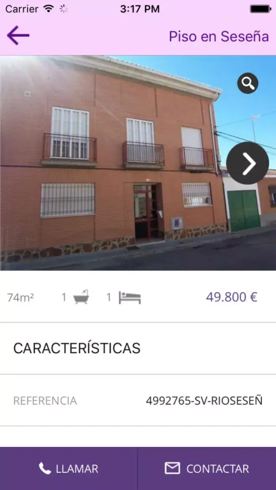 Tangkapan layar Tamcasa Inmobiliaria Seseña