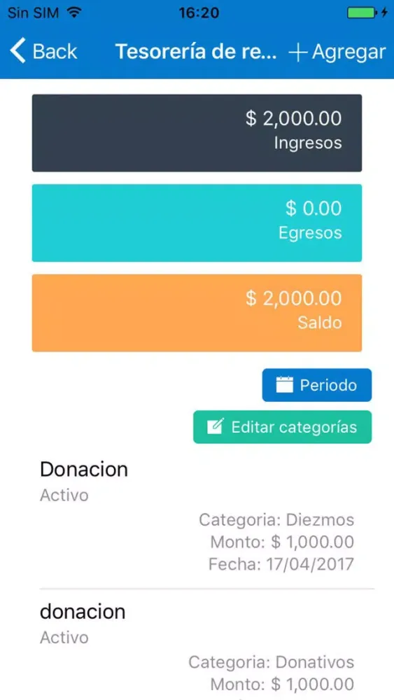Zrzuty ekranu Finanzas - Hablemos de iglesia