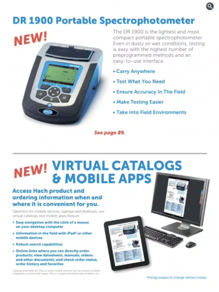 Zrzuty ekranu Hach Master Catalog iPad 