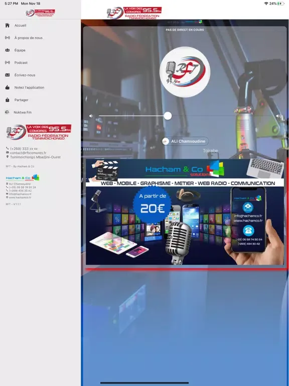 Rft 95.5Fm iPad 应用截图