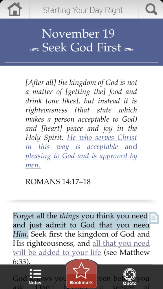 تصاویر Starting Your Day Right Devotional