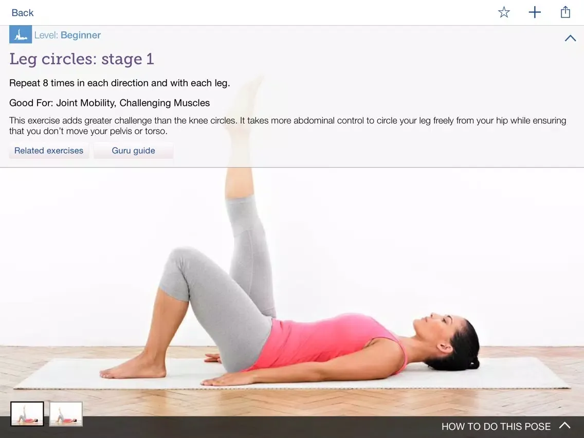 Ảnh chụp màn hình của My Pilates Guru: Pilates exercises for fitness, well-being and relaxation iPad 