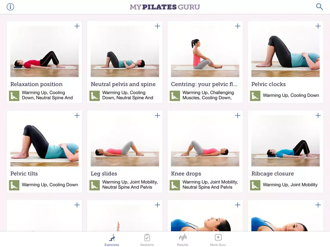 Ảnh chụp màn hình của My Pilates Guru: Pilates exercises for fitness, well-being and relaxation iPad 