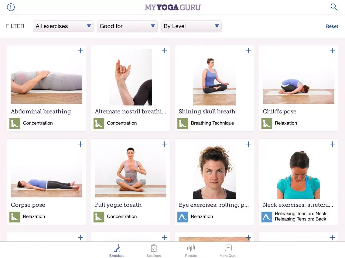 My Yoga Guru: yoga exercises for fitness, well-being and relaxation iPad  スクリーンショット