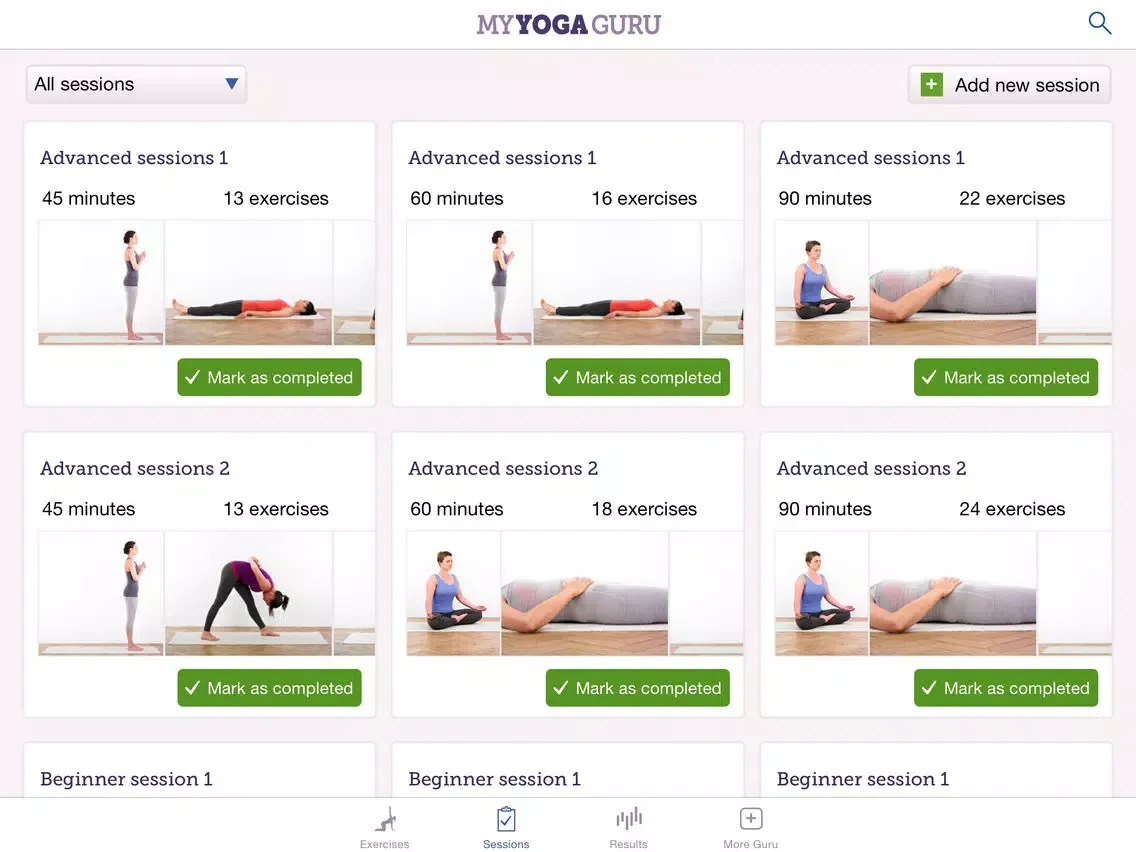 My Yoga Guru: yoga exercises for fitness, well-being and relaxation iPad  スクリーンショット