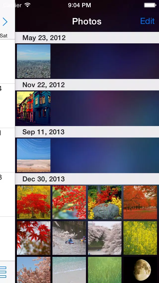 Ảnh chụp màn hình của PhotoCalendar Free - Photo Management,Editor,Sharing