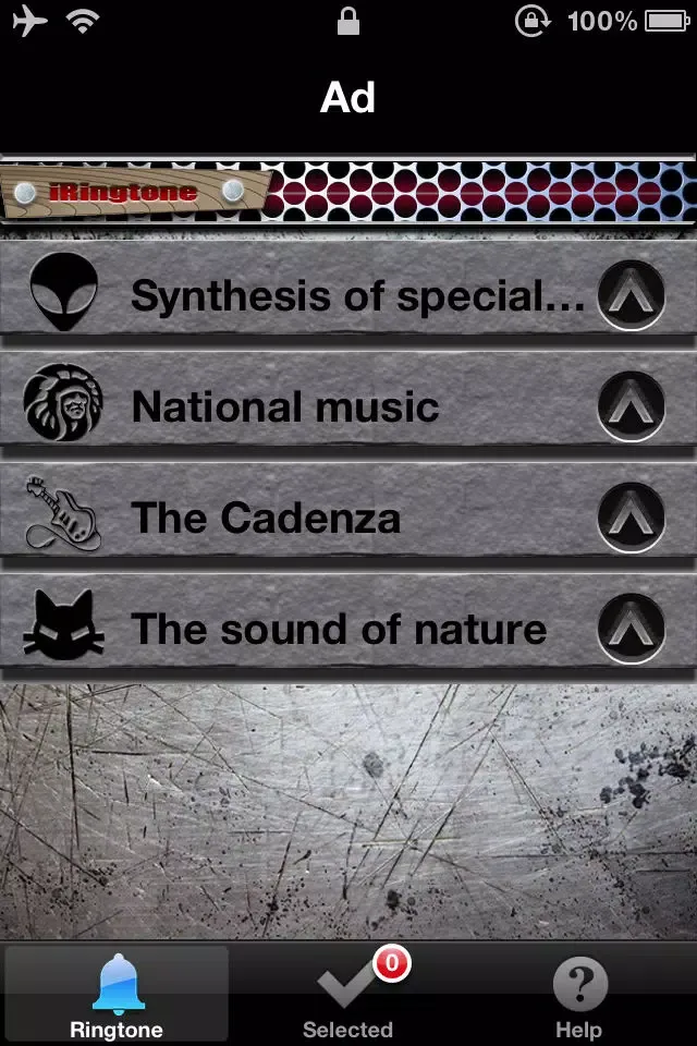 Screenshot di iRingtone Free - Ringtone collection application