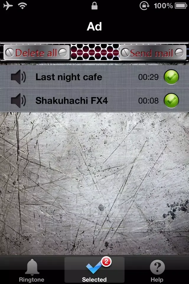 Screenshot di iRingtone Free - Ringtone collection application