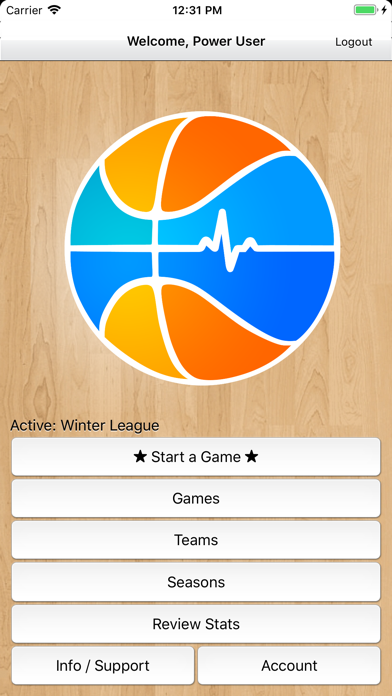 Capturas de tela do Basketball Stat Tracker Live