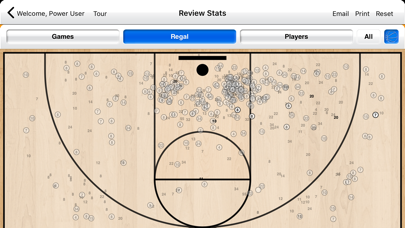 Capturas de tela do Basketball Stat Tracker Live