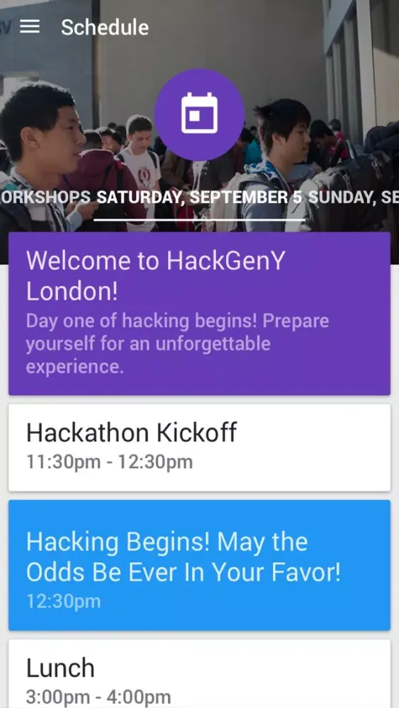 HackGenY London 2015 スクリーンショット