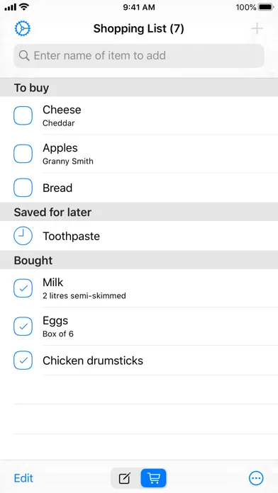 Capturas de pantalla de Easy Shopping List