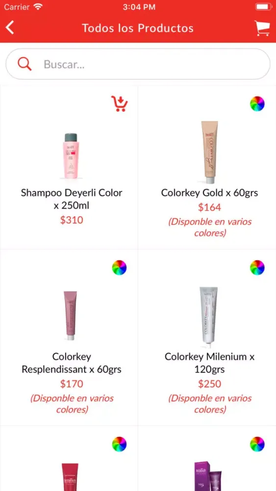 Capturas de tela do Kaiser Cosmetica