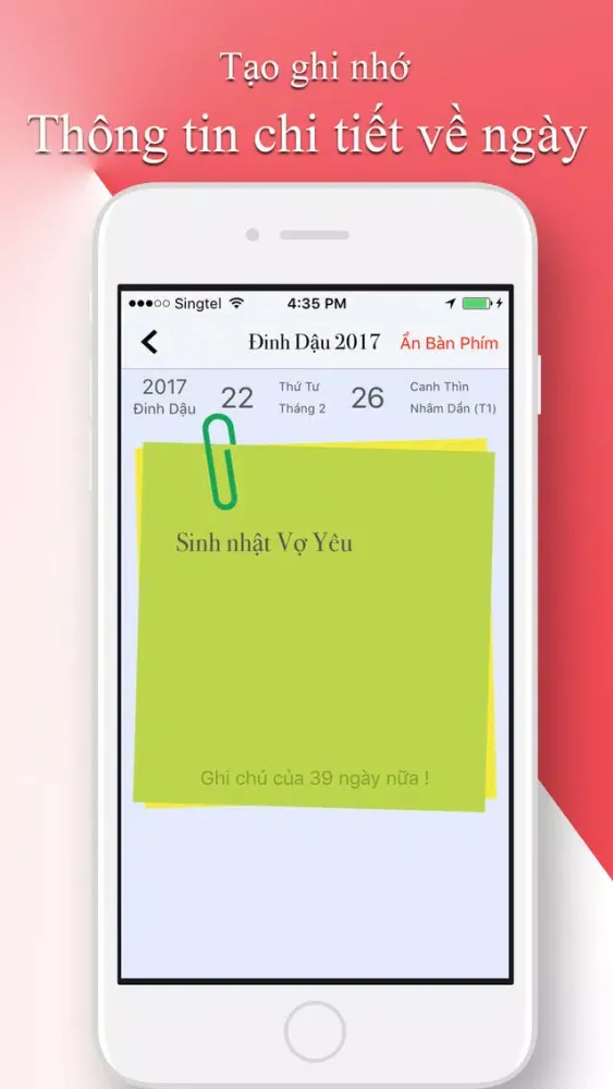 Captures d'écran de Lịch Túi Âm Lịch Vạn Niên