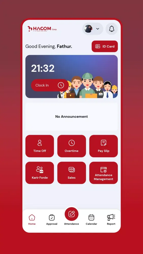HRIS HACOM CORP Screenshots