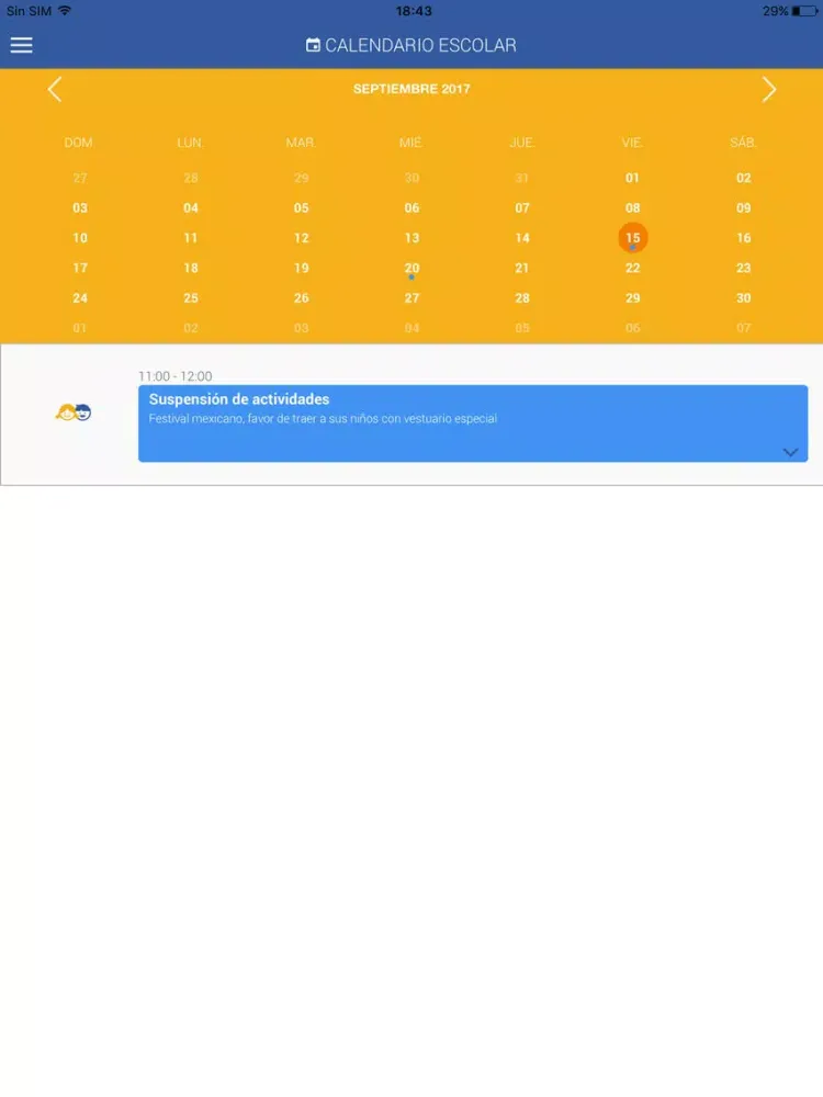 Ảnh chụp màn hình của HOMY School iPad 