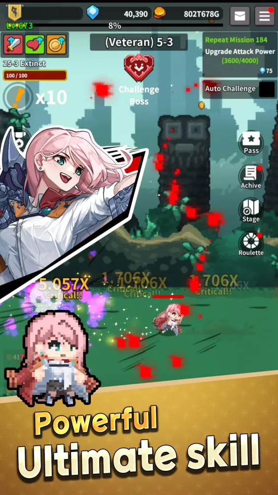 Gunblade Girl Idle AFK RPG Screenshots