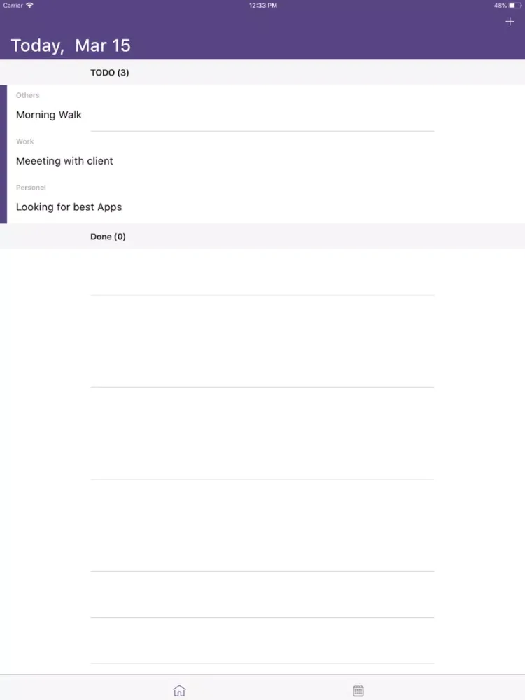 Zrzuty ekranu ToDo task-list manager tool iPad 
