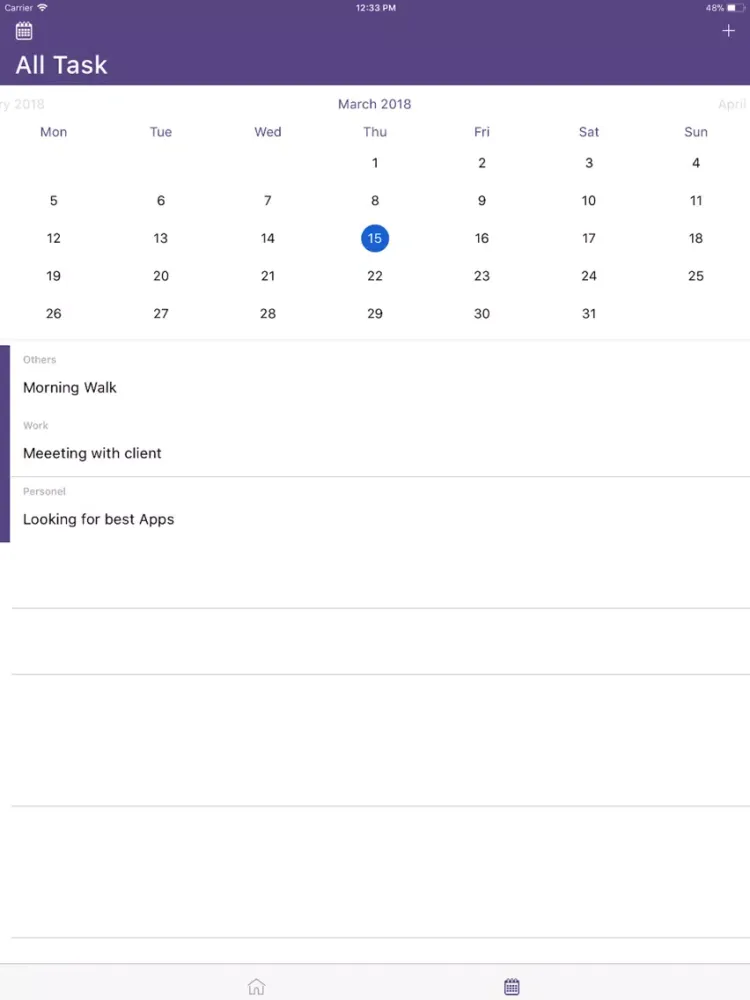Zrzuty ekranu ToDo task-list manager tool iPad 