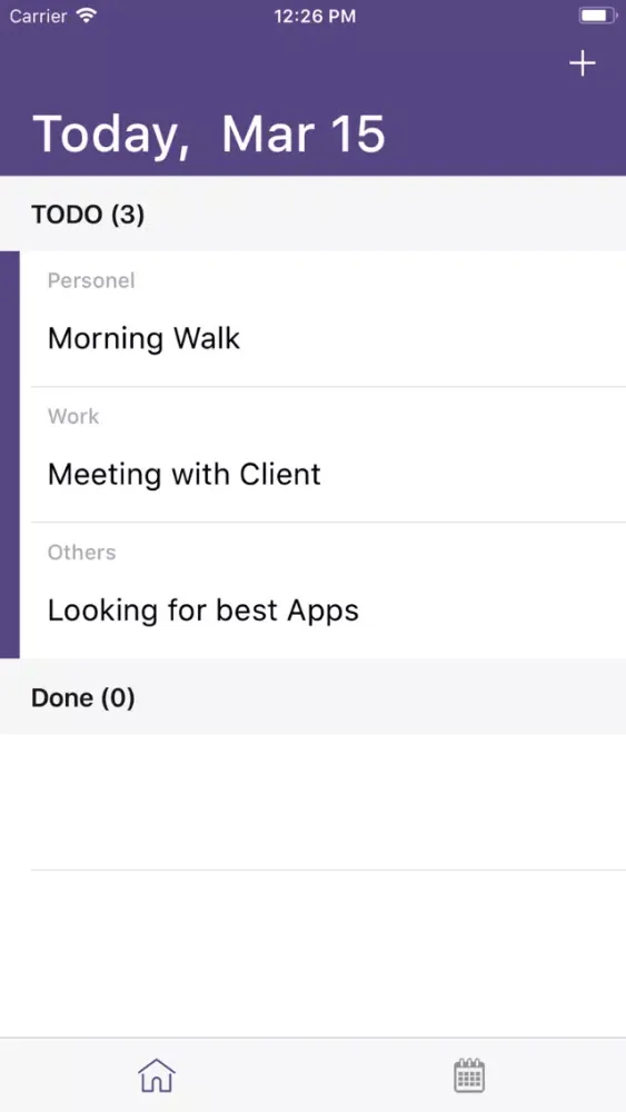 Zrzuty ekranu ToDo task-list manager tool