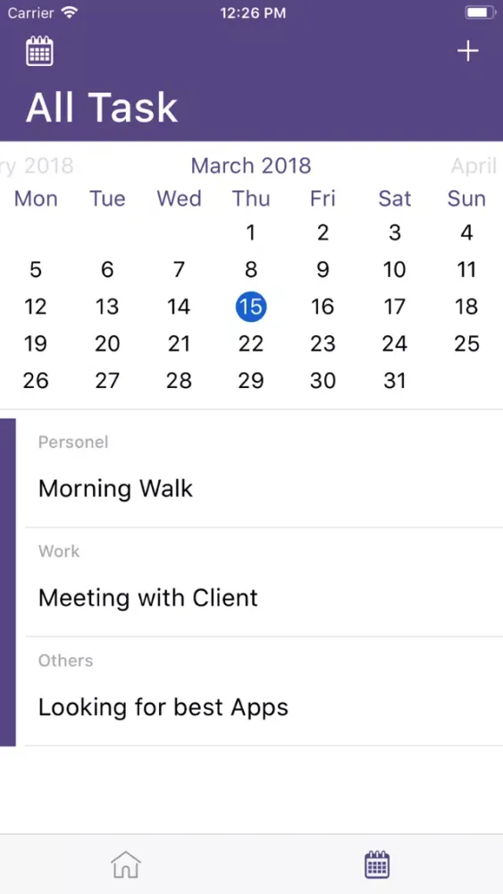 Zrzuty ekranu ToDo task-list manager tool