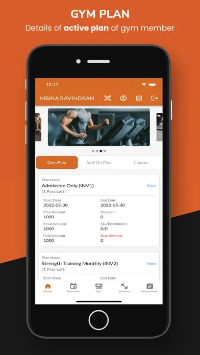 Hadi Fitness Member 스크린샷