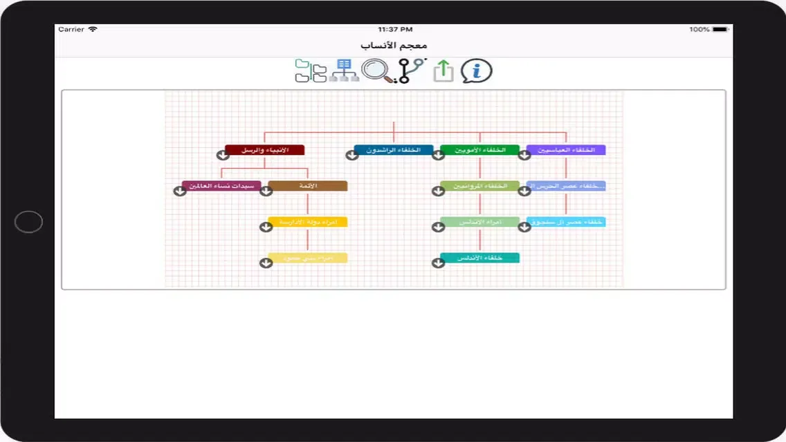 معجم الأنساب سکرین شاٹس