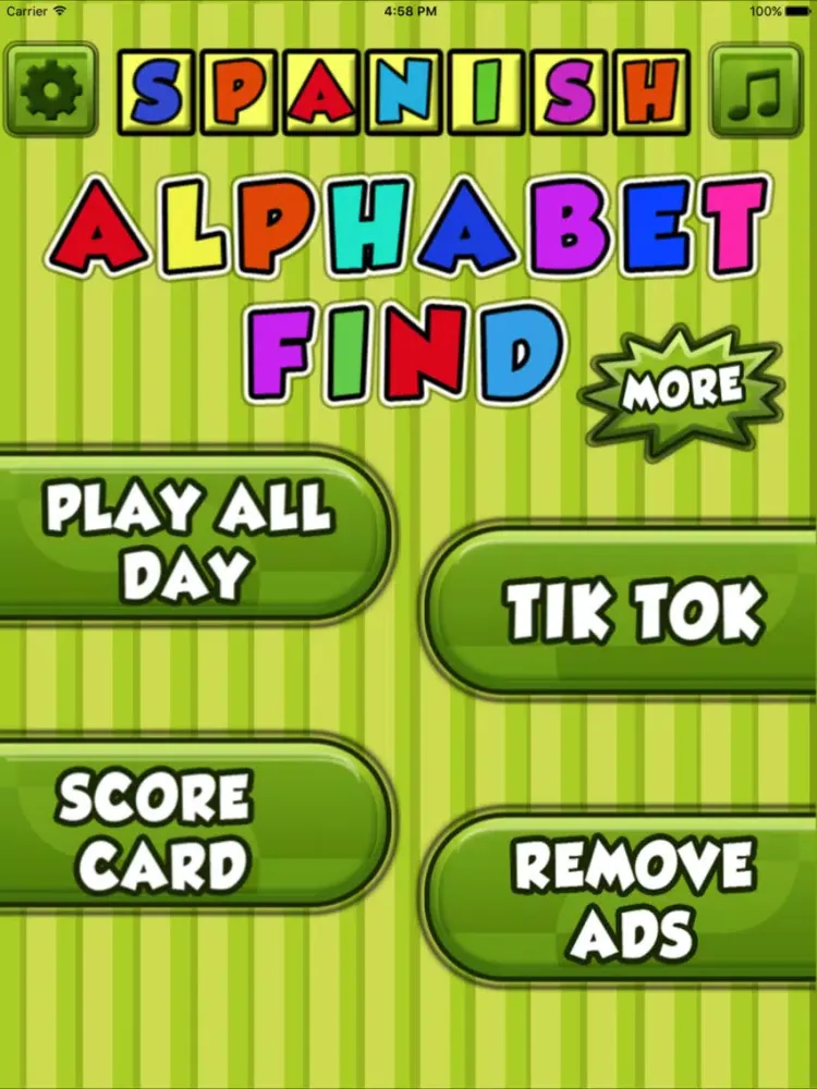 Zrzuty ekranu Spanish Alphabet Find iPad 