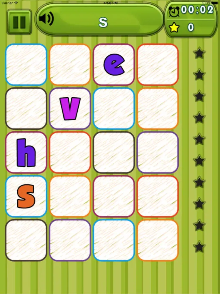 Zrzuty ekranu Spanish Alphabet Find iPad 