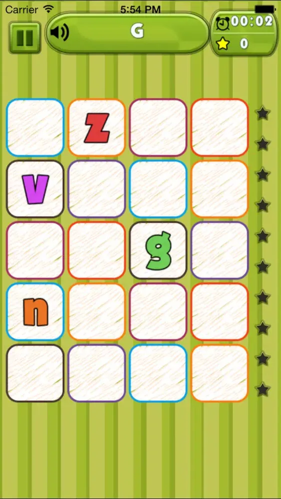 Zrzuty ekranu Spanish Alphabet Find