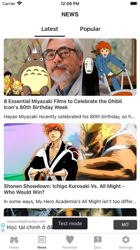 Скриншоты Anime Watched Movies & Quiz