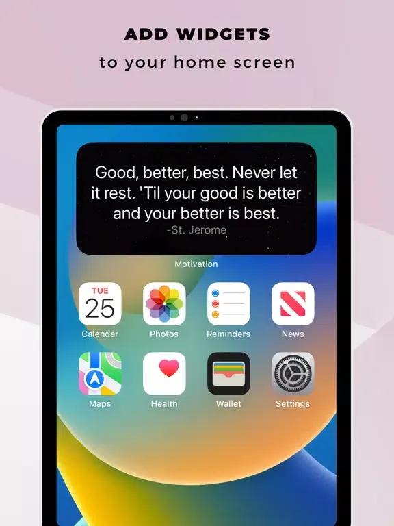 Captures d'écran de Inspiration - Daily Quotes iPad 