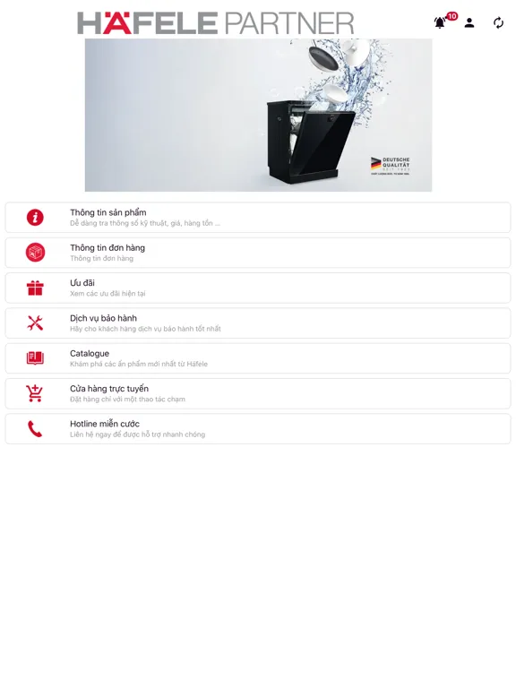 Häfele Partner iPad  স্ক্রিনশট