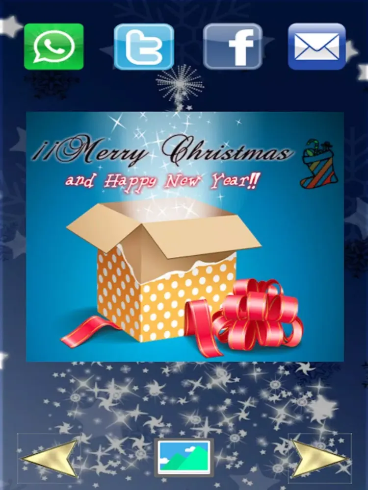 Tangkapan skrin Merry Christmas Greeting Cards-Share ur Happiness iPad 