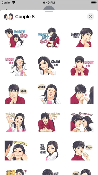 Romantic Couple Sticker Pack#8 Screenshots