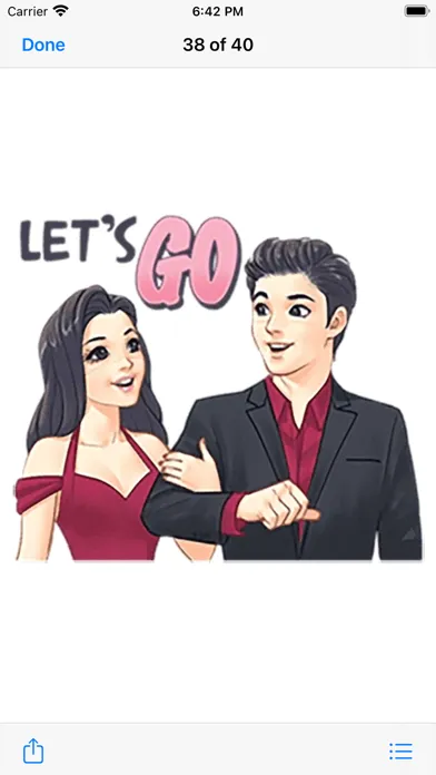 Romantic Couple Sticker Pack#8 Screenshots