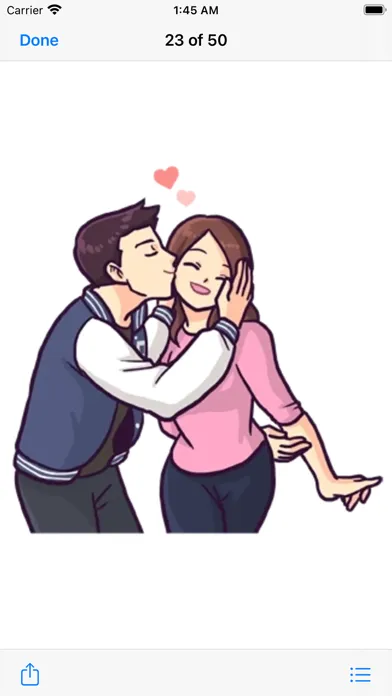 ภาพหน้าจอของ Romantic Couple Sticker Pack#7