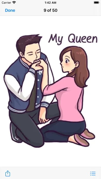ภาพหน้าจอของ Romantic Couple Sticker Pack#7