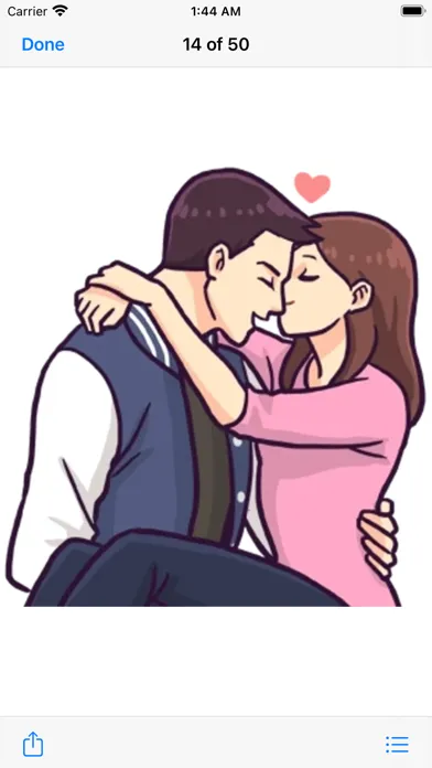 ภาพหน้าจอของ Romantic Couple Sticker Pack#7