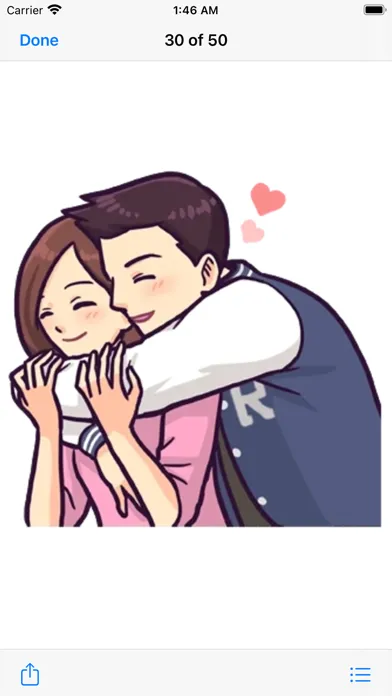 ภาพหน้าจอของ Romantic Couple Sticker Pack#7