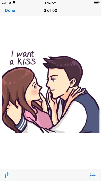 ภาพหน้าจอของ Romantic Couple Sticker Pack#7