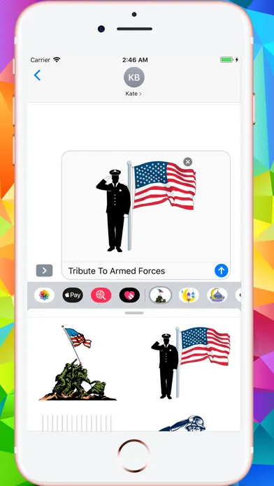 Memorial Day HD Stickers स्क्रीनशॉट