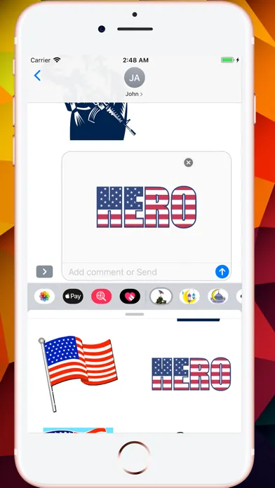 Memorial Day HD Stickers स्क्रीनशॉट