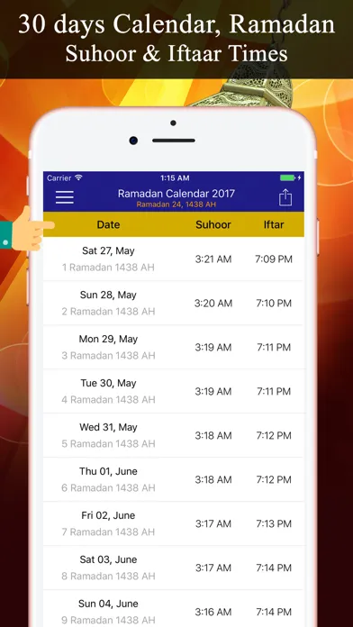 Ramadan Calendar تقويم رمضان Screenshots