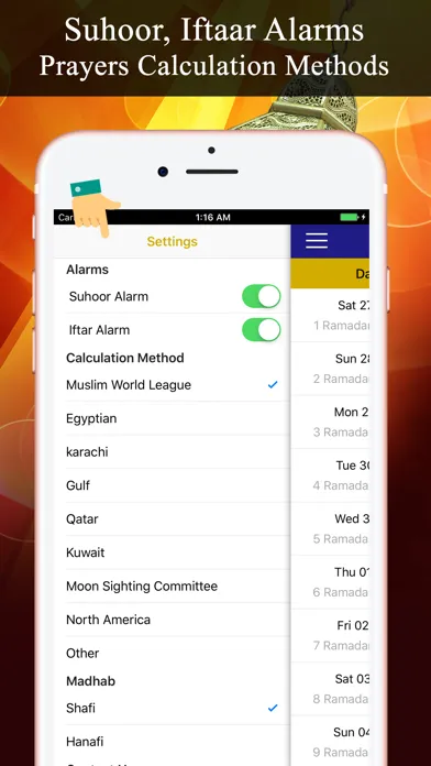 Ramadan Calendar تقويم رمضان Screenshots
