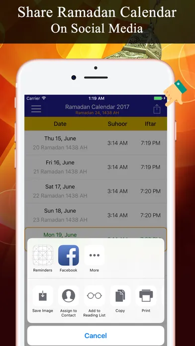 Ramadan Calendar تقويم رمضان Screenshots