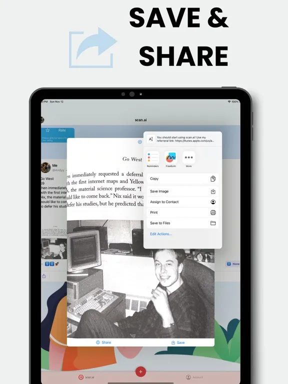 AI PDF Scanner:scan.ai iPad  Ekran Görüntüleri