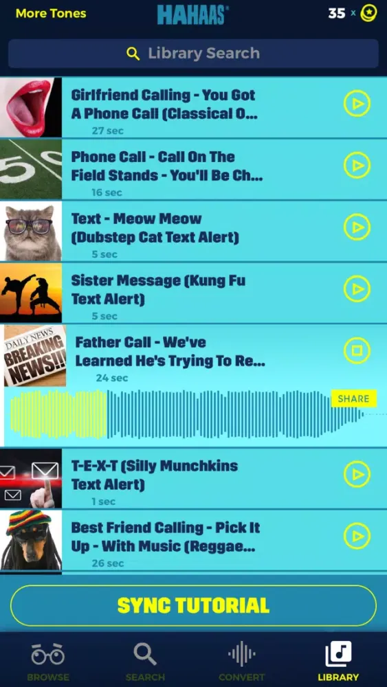 Capturas de pantalla de Comedy Ringtones Superstore & Ringtone Converter