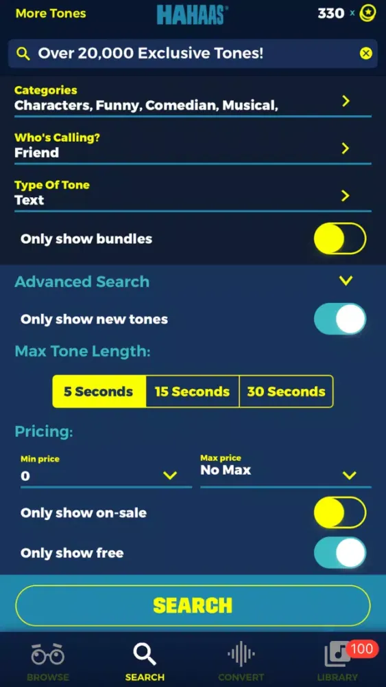 Capturas de pantalla de Comedy Ringtones Superstore & Ringtone Converter